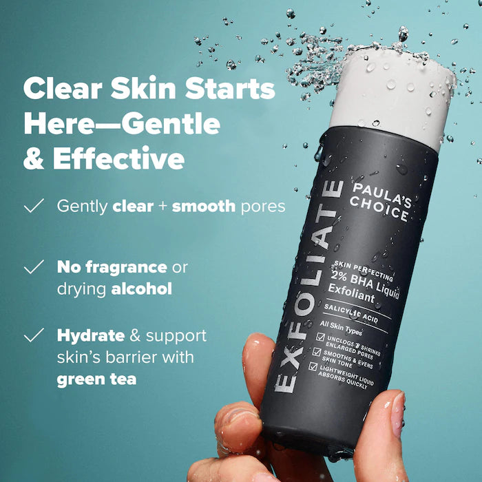 Skin Perfecting 2% BHA Exfoliating Toner for Clear Skin