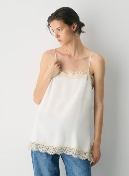 Serif Satin Camisole