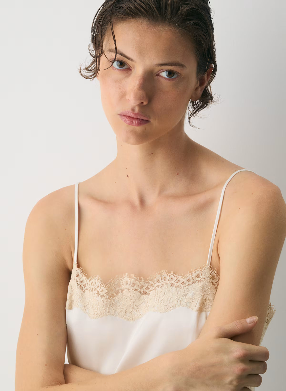 Serif Satin Camisole