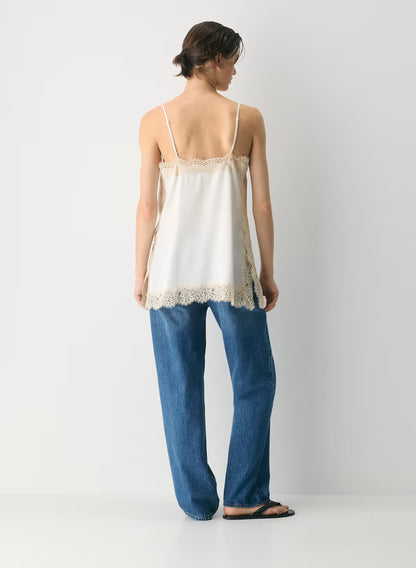 Serif Satin Camisole