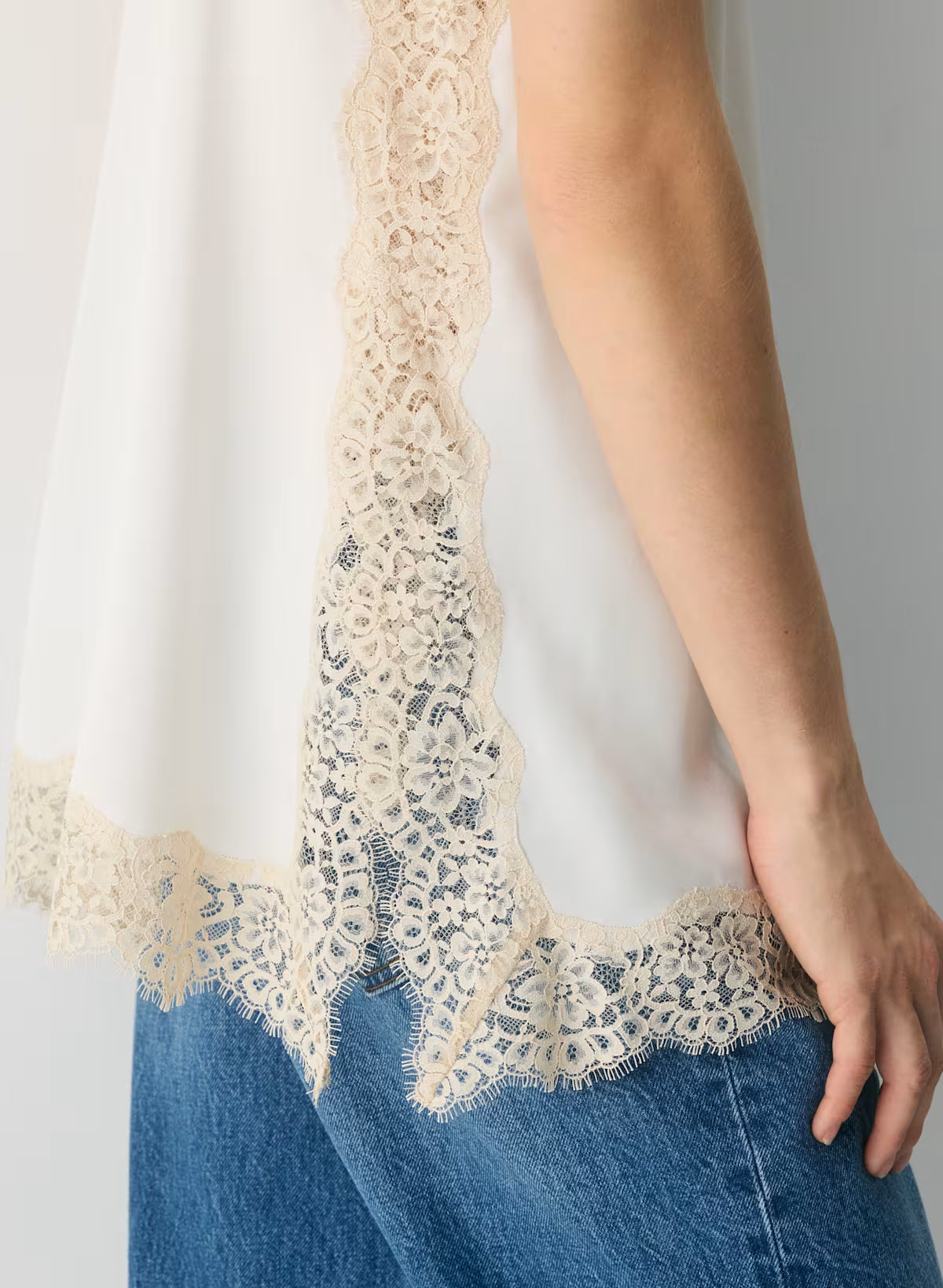 Serif Satin Camisole