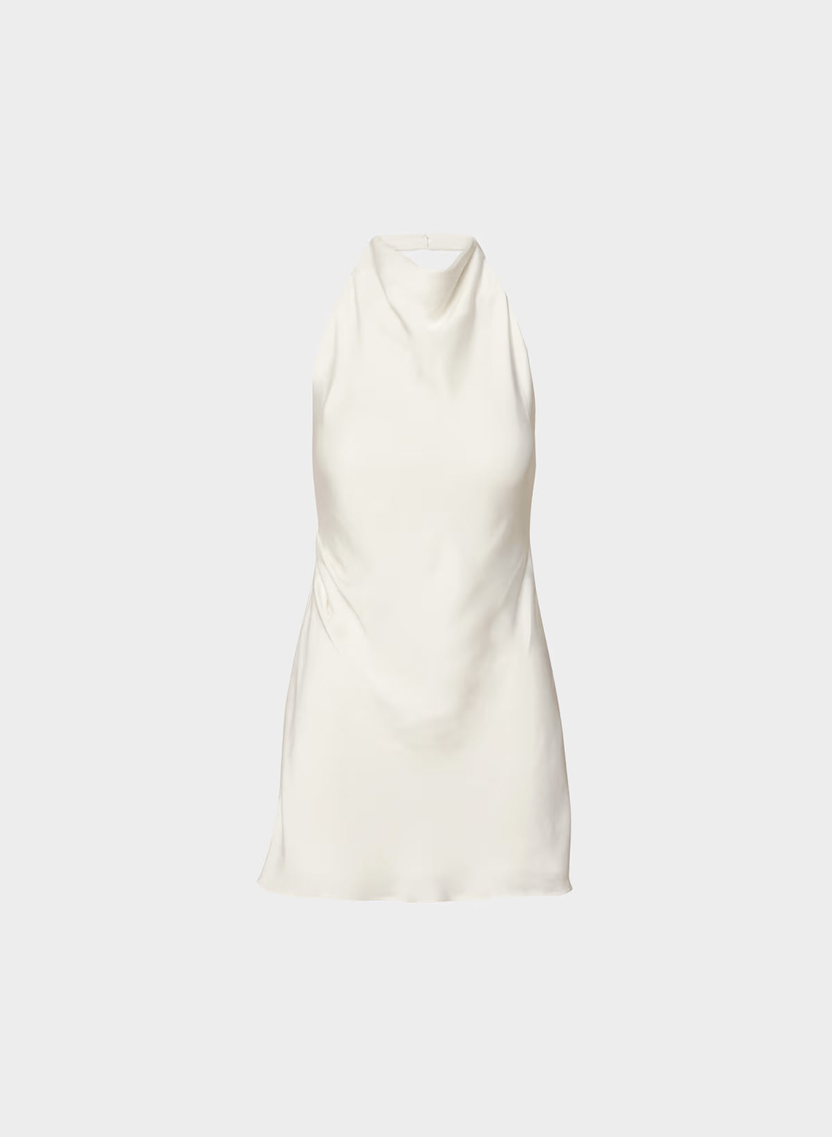 Audience Satin Mini Halter Dress