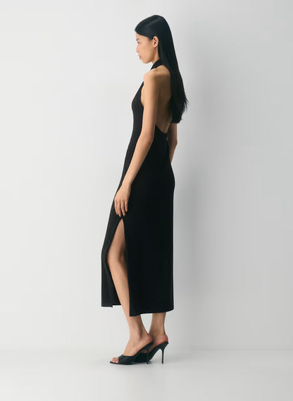 Smooth Matter™ Shadowplay Halter Dress
