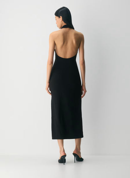 Smooth Matter™ Shadowplay Halter Dress