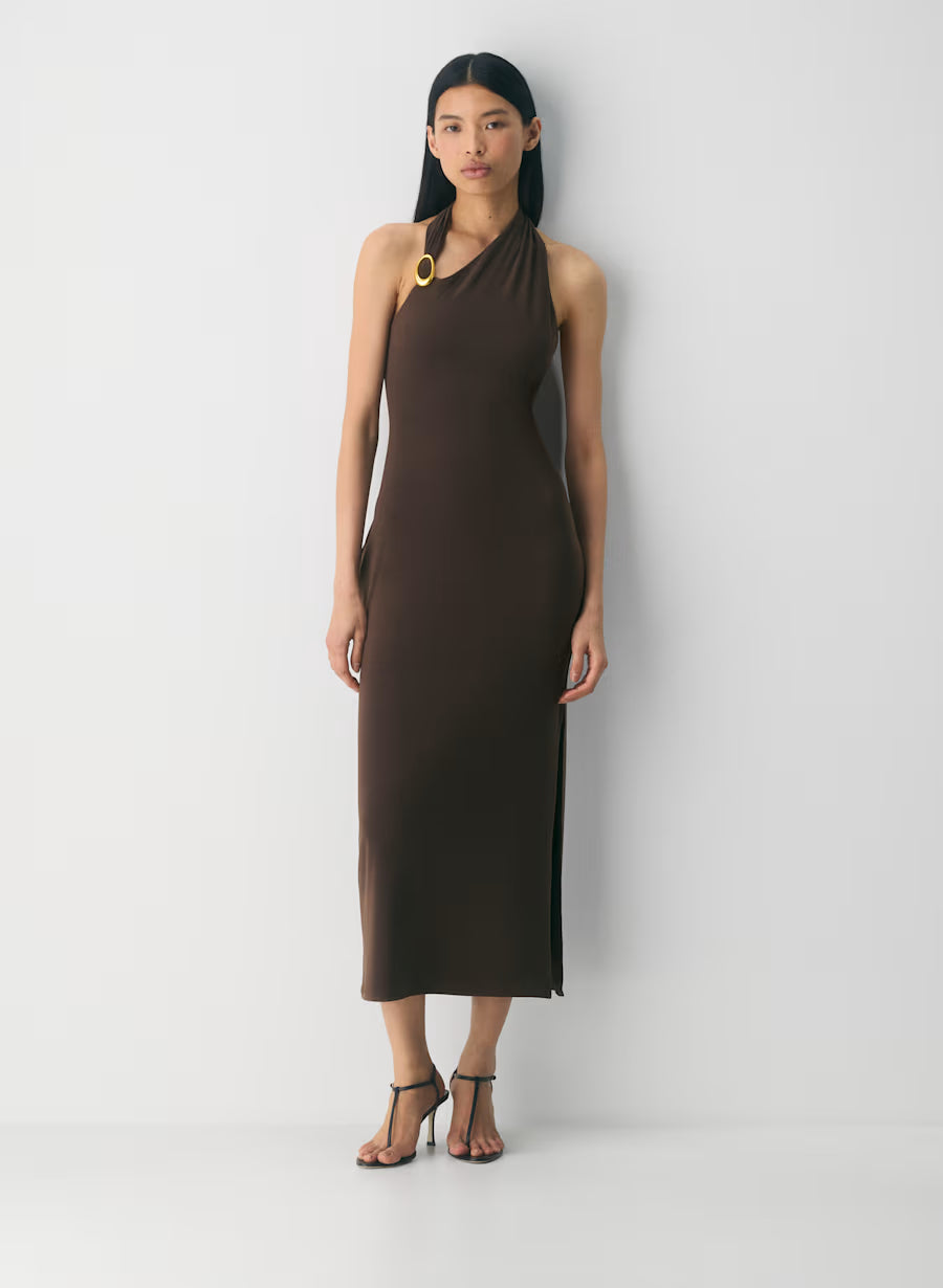Smooth Matter™ Shadowplay Halter Dress