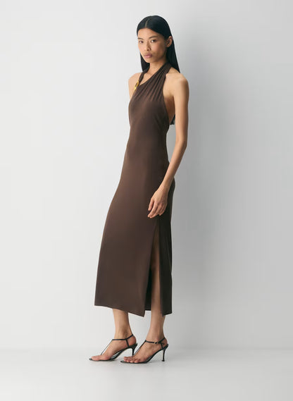 Smooth Matter™ Shadowplay Halter Dress