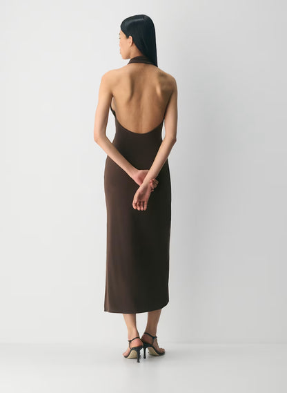 Smooth Matter™ Shadowplay Halter Dress