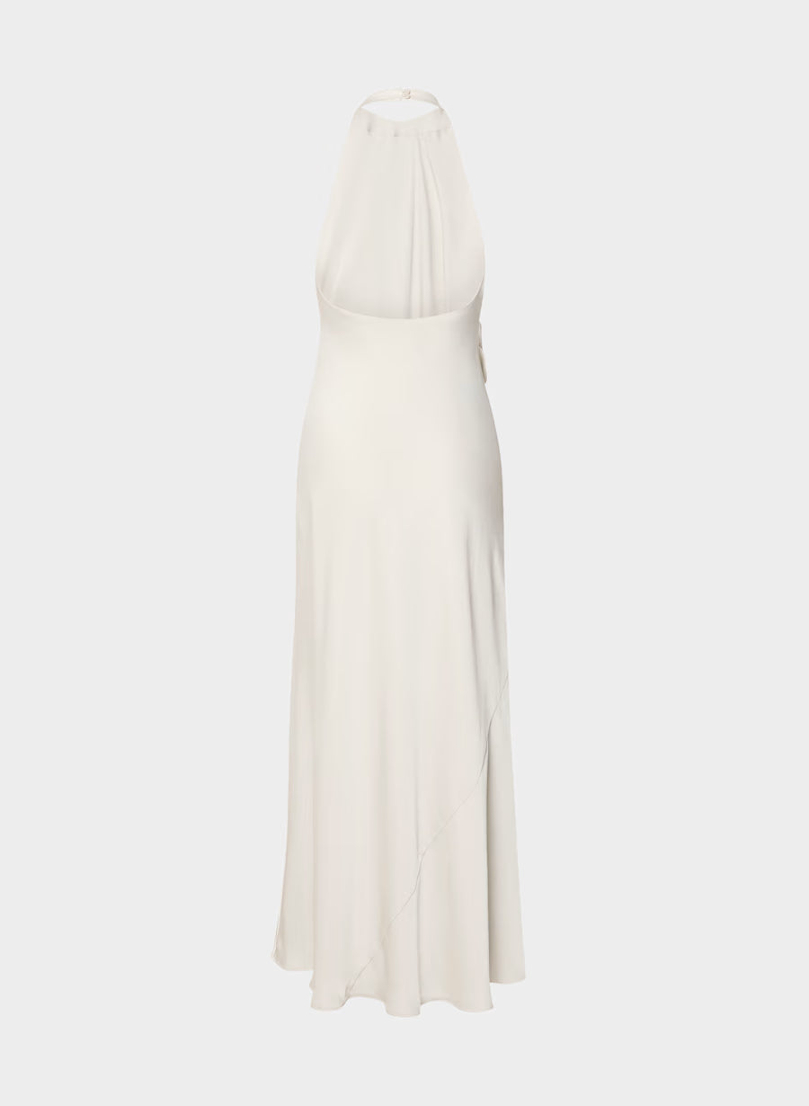 Audience Satin Full Halter Dress