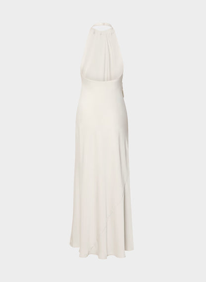 Audience Satin Full Halter Dress