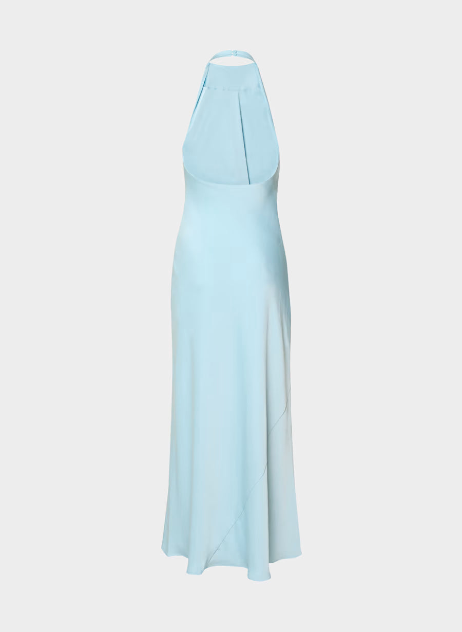 Audience Satin Full Halter Dress
