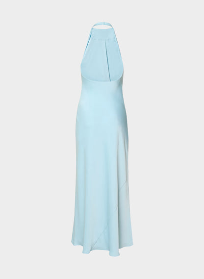 Audience Satin Full Halter Dress