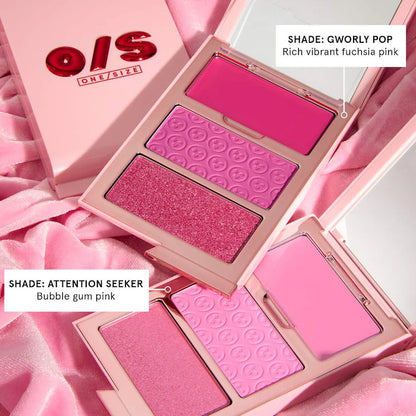 Cheek Clapper 3D Blush Trio Palette - O/S
