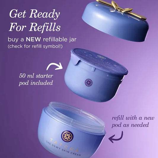 The Dewy Skin Cream Plumping & Hydrating Refillable Moisturizer