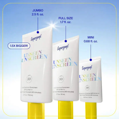 Unseen Sunscreen Invisible Broad Spectrum SPF 50  PA +++