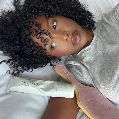 Bamboo Paddle Hair Brush in Pink Sugar