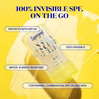 Unseen Sunscreen Stick SPF 40 Invisible Sun Protection