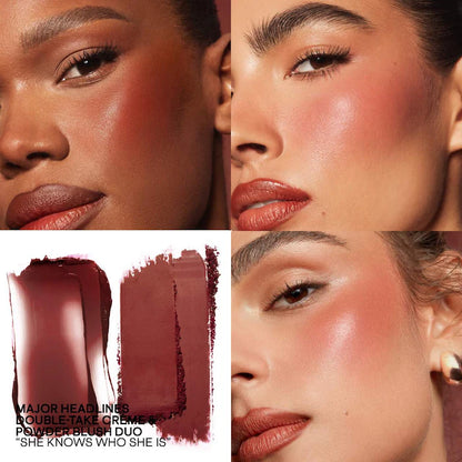 Major Headlines Double-Take Crème & Powder Blush Duo