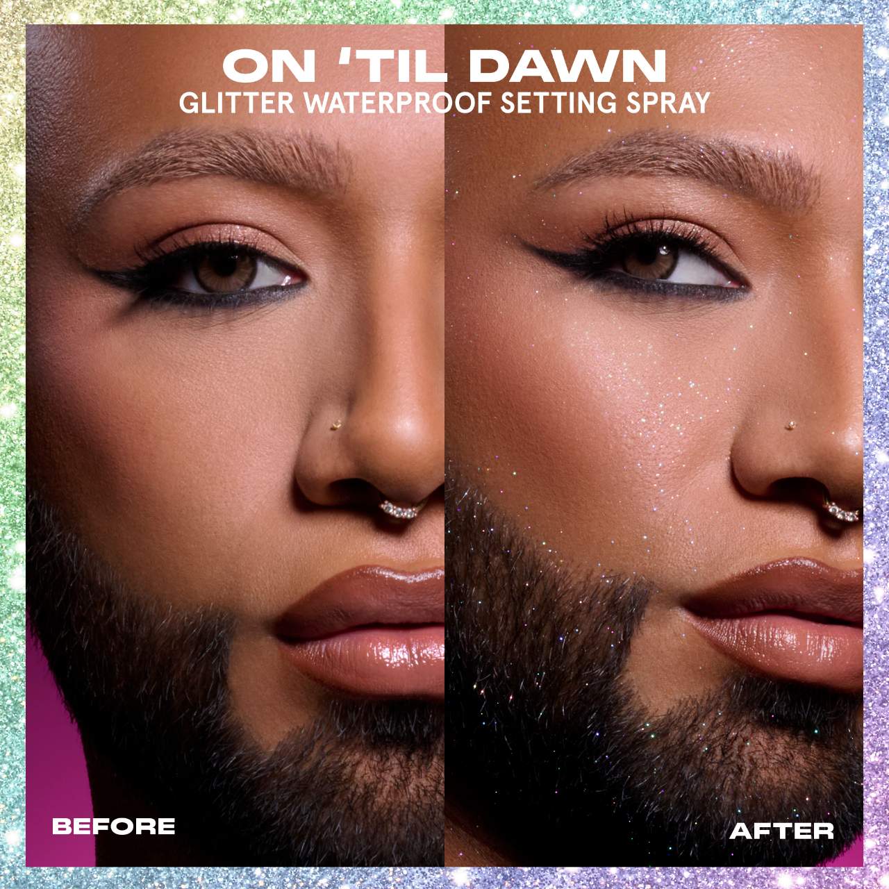 On 'Til Dawn Mattifying Waterproof Setting Spray Glitter