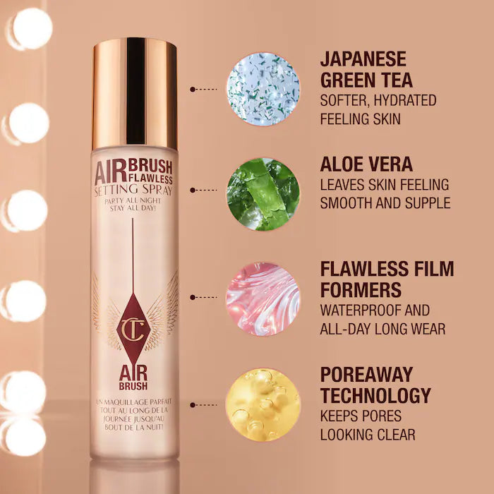 Mini Airbrush Flawless Setting Spray Duo Gift Set