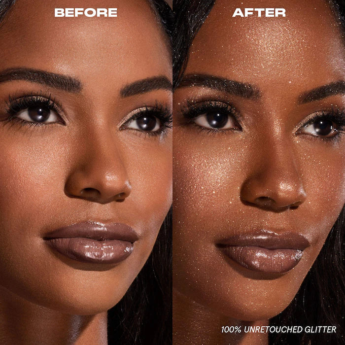 On 'Til Dawn Waterproof Glitter Setting Spray - Brown Sugar