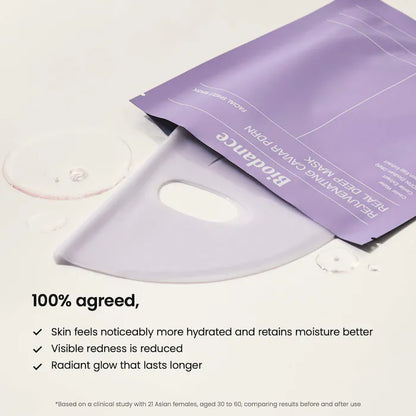 Rejuvenating Caviar PDRN Real Deep Mask - 4 Pack for Natural Skin Renewal & Firming