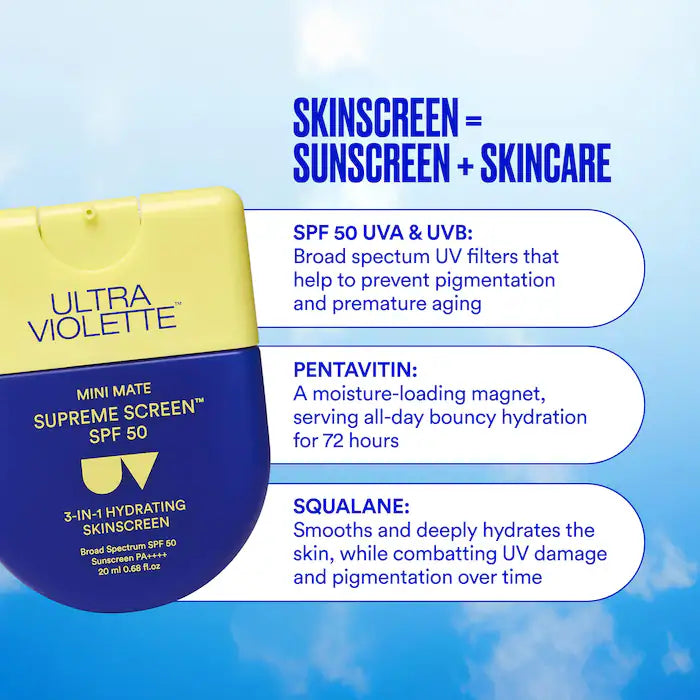 Supreme Screen SPF 50 Facial Sunscreen Moisturizer and Primer