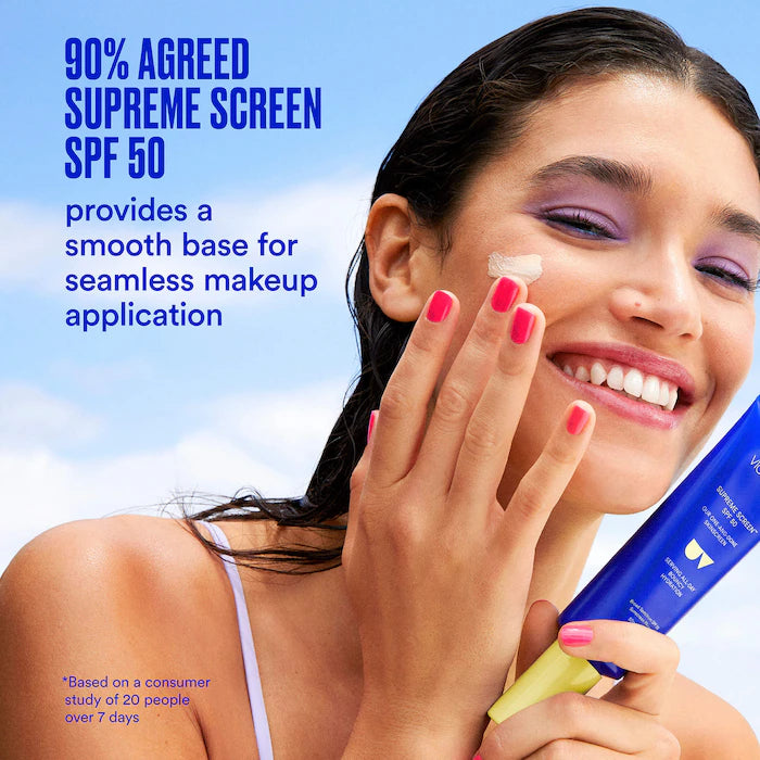 Supreme Screen SPF 50 Facial Sunscreen Moisturizer and Primer