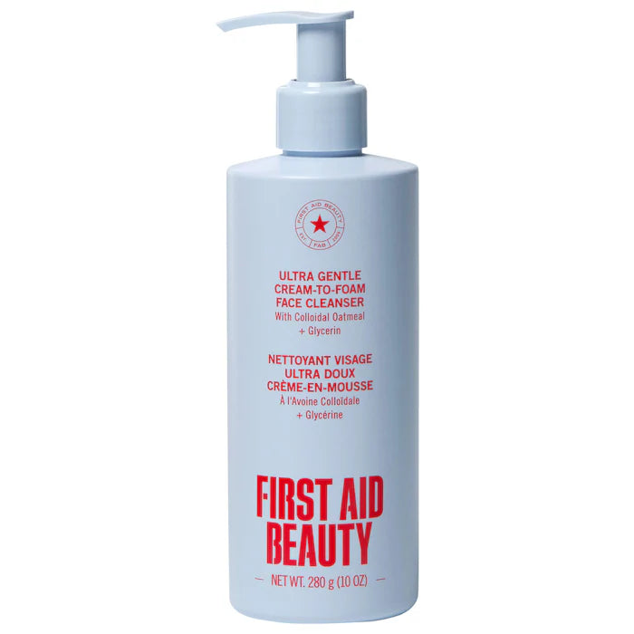 Ultra Gentle Pure Skin Cream-to-Foam Face Cleanser with Colloidal Oatmeal + Glycerin