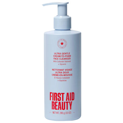 Ultra Gentle Pure Skin Cream-to-Foam Face Cleanser with Colloidal Oatmeal + Glycerin