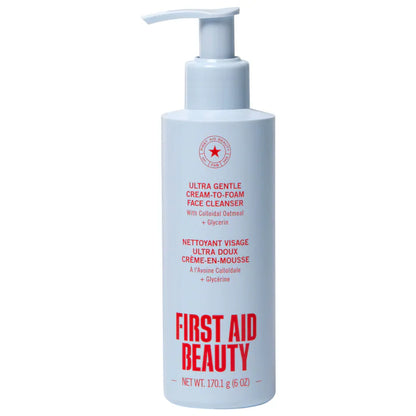 Ultra Gentle Pure Skin Cream-to-Foam Face Cleanser with Colloidal Oatmeal + Glycerin
