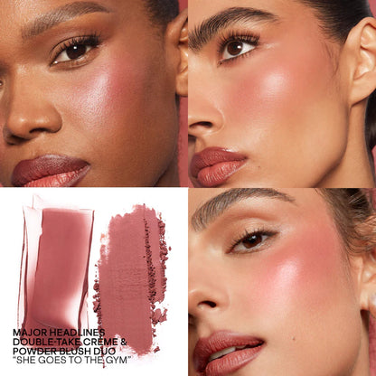 Mini Must-Have Major Headlines Double-Take Crème & Powder Blush Duo Set