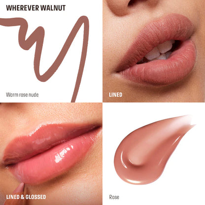Mini Artist Color Pencil Lip Liner & Full Size Super Boost Lip Gloss Kit