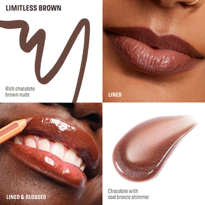 Mini Artist Color Pencil Lip Liner & Full Size Super Boost Lip Gloss Kit