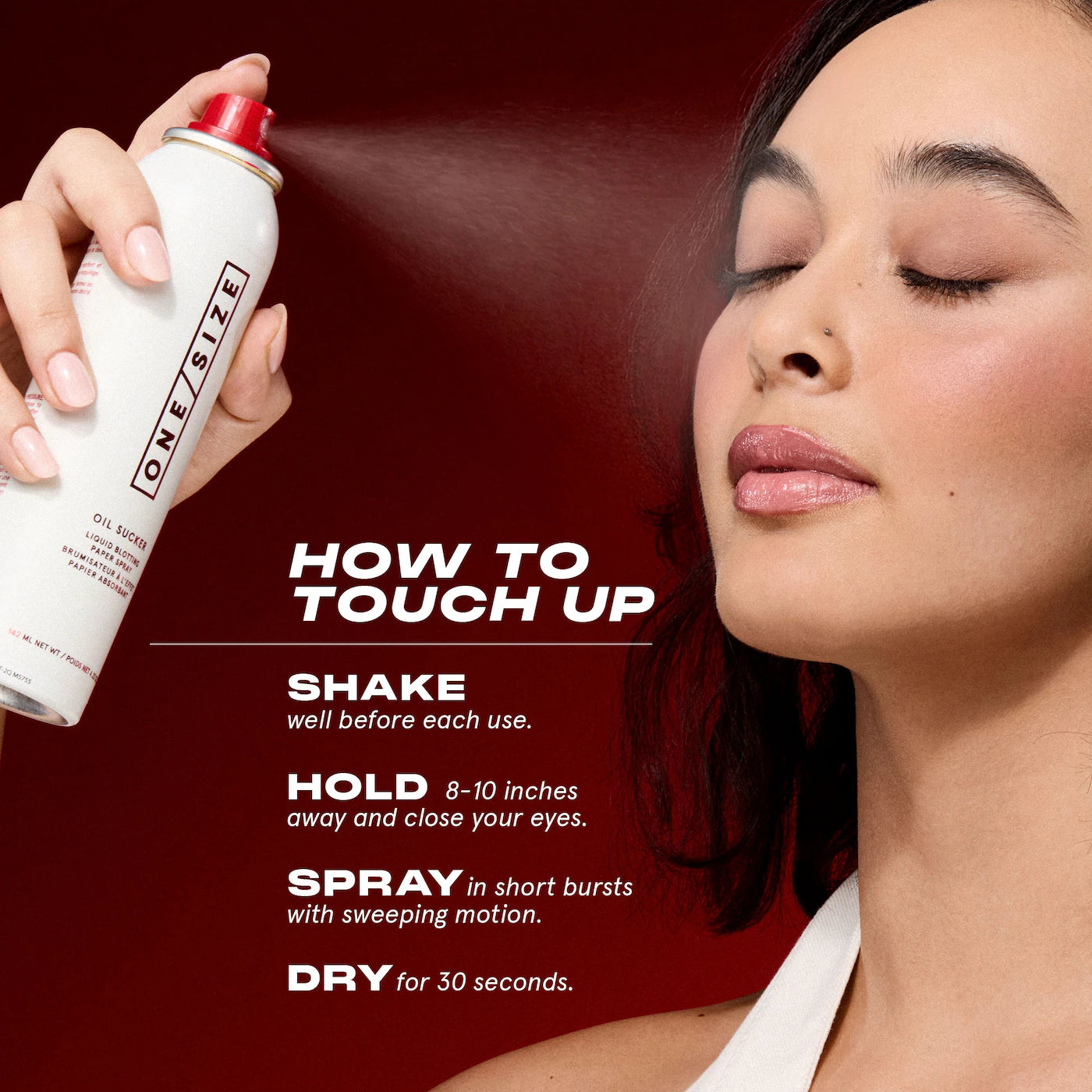 Oil Sucker Liquid Blotting Paper Touch-Up Spray