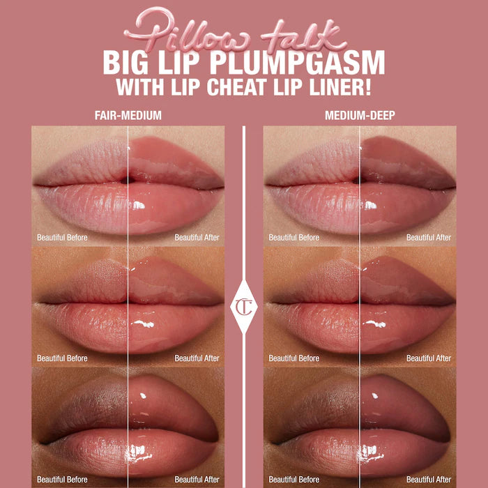 Mini Pillow Talk Plumpgasm Lip Liner and Lip Gloss Set