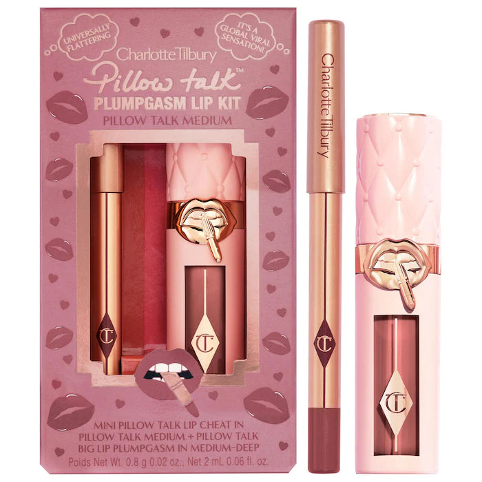 Mini Pillow Talk Plumpgasm Lip Liner and Lip Gloss Set