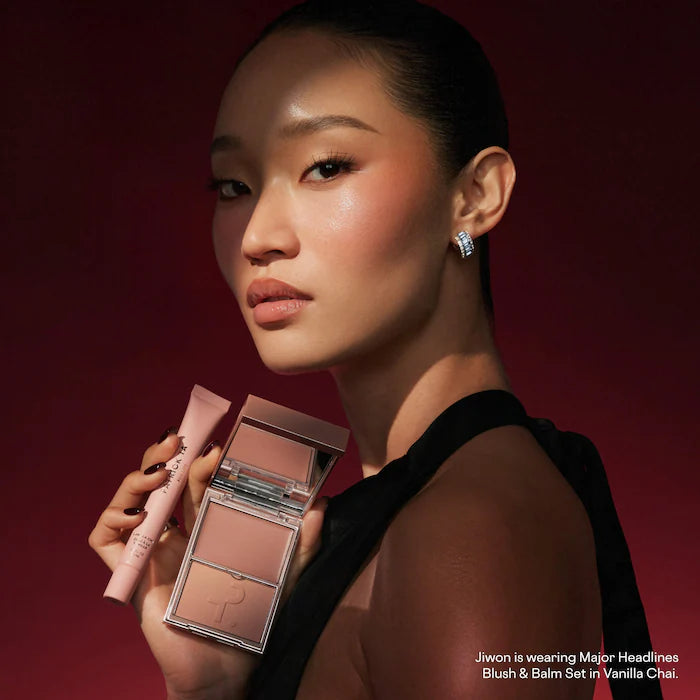 Major Headlines Double-Take Crème & Powder Blush Duo & Lip Balm Makeup Gift Set