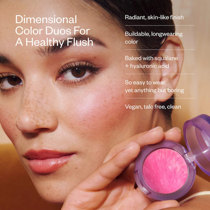 Mini Blush is Life Baked Talc-Free Dimensional + Brightening Blush