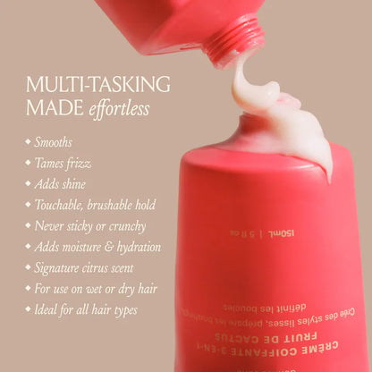 Cactus Fruit 3-in-1 Styling Cream, Mini Fairy Blaster + Prickly Pear Oil Set