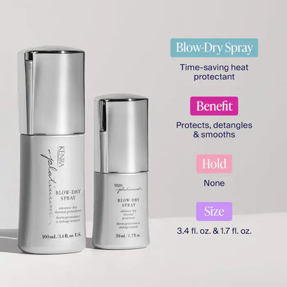 Blow-Dry Spray Gift Set for Frizz Control & Heat Protection