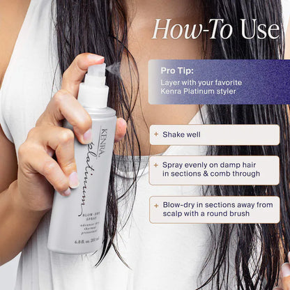 Blow-Dry Spray Gift Set for Frizz Control & Heat Protection