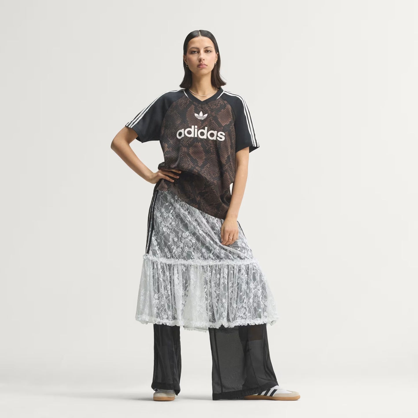 SNAKE PRINT SATIN JERSEY