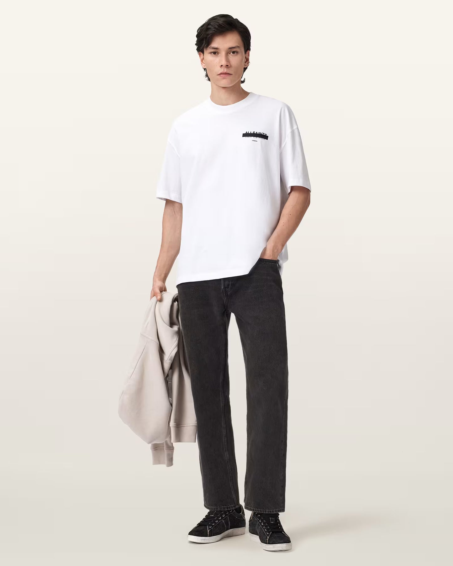 Redact Oversized Embroidered Logo T-Shirt