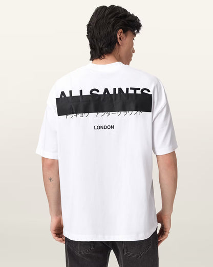 Redact Oversized Embroidered Logo T-Shirt