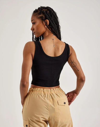 True Religion Logo Crop Top