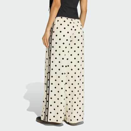 Satin Polka Dots Wide Leg Pant